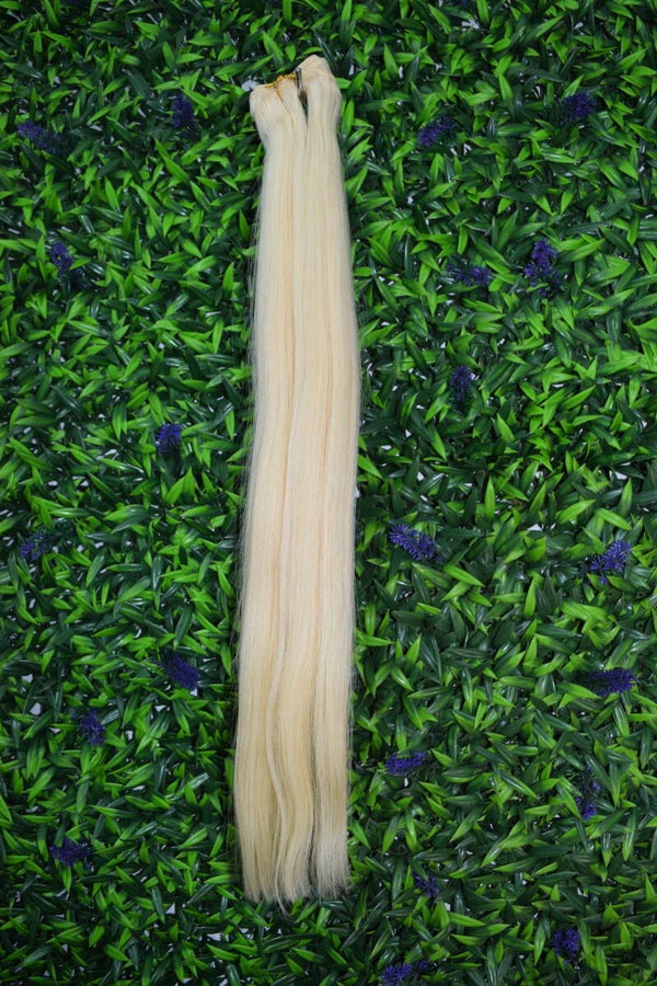 CABELLO RUBIO ALTISIMA CALIDAD 120 GRAMOS COSIDO