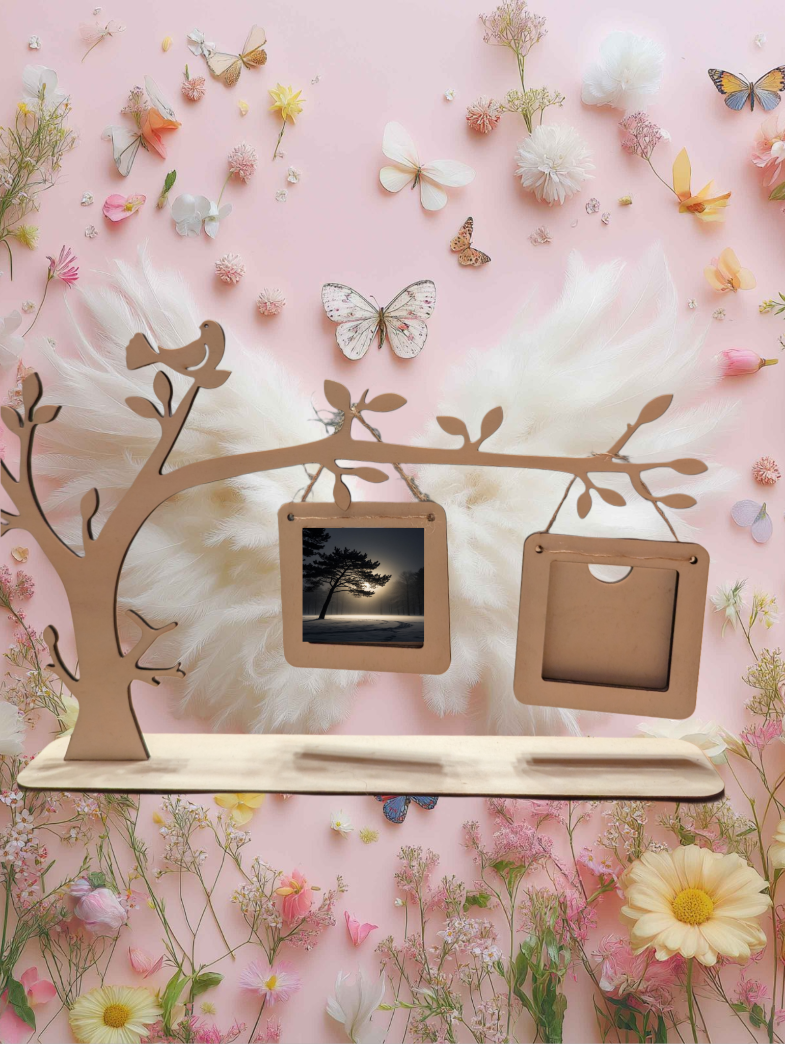 A-Zarter Fotohalter im Naturdesign – Romantik & Leichtigkeit in einem