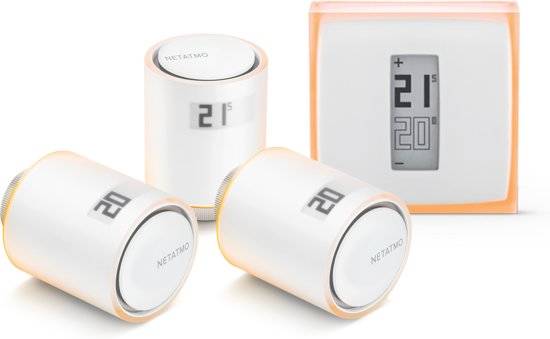 Netatmo Pack Slimme Thermostaat 3 Slimme Radiatorkranen