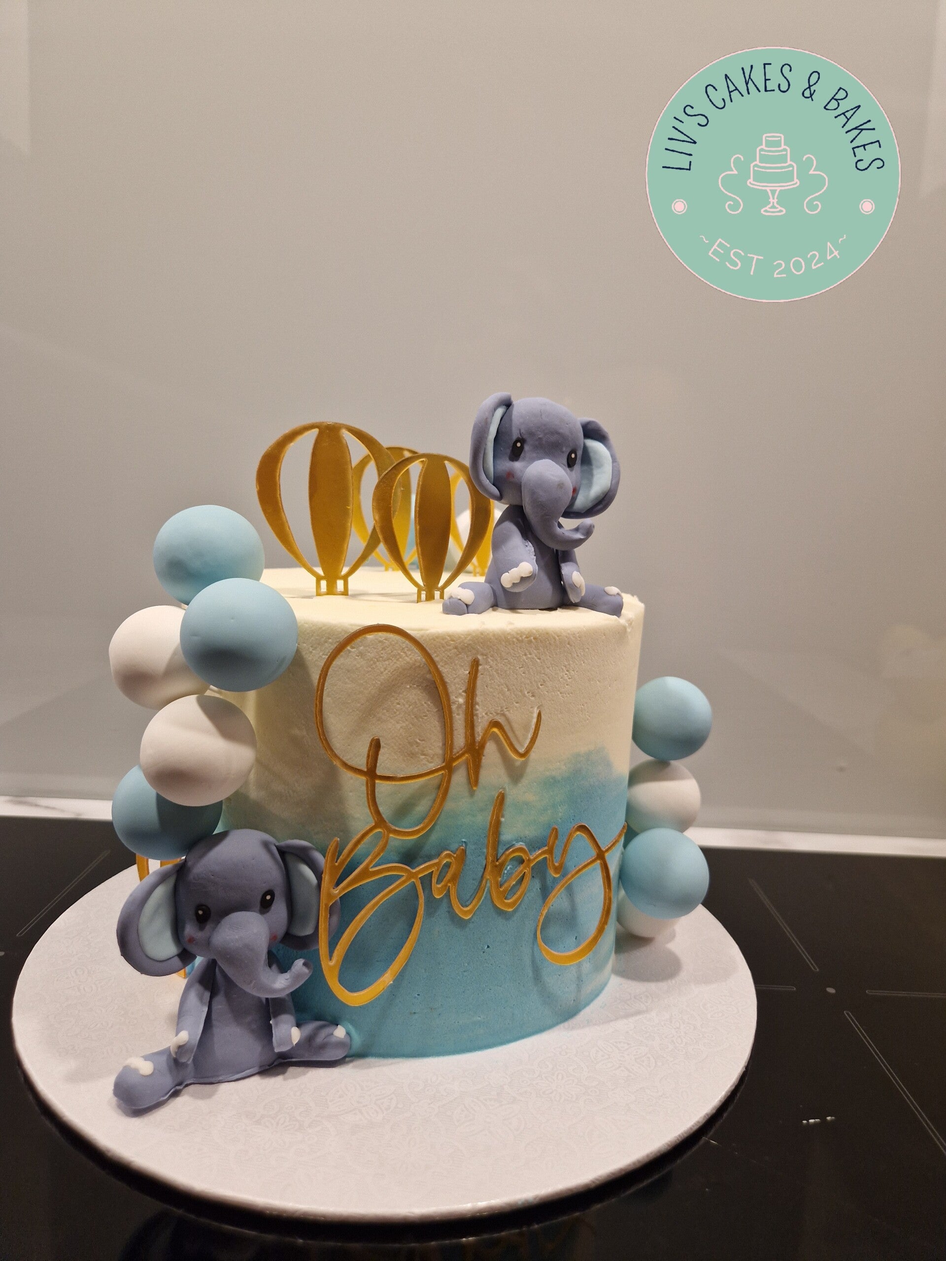 Tall 6 inch celebration cake