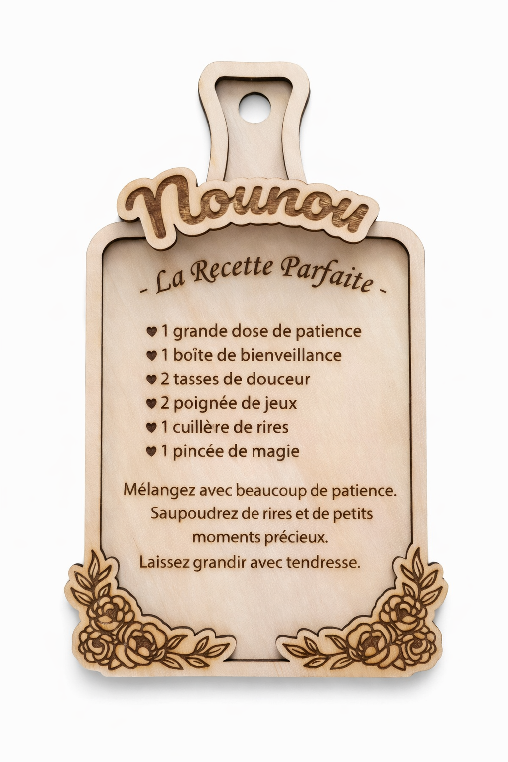 Plaque “La Recette Parfaite”