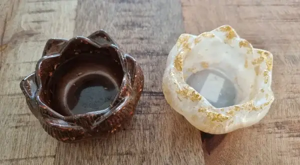 Waxinelicht houder; lotus