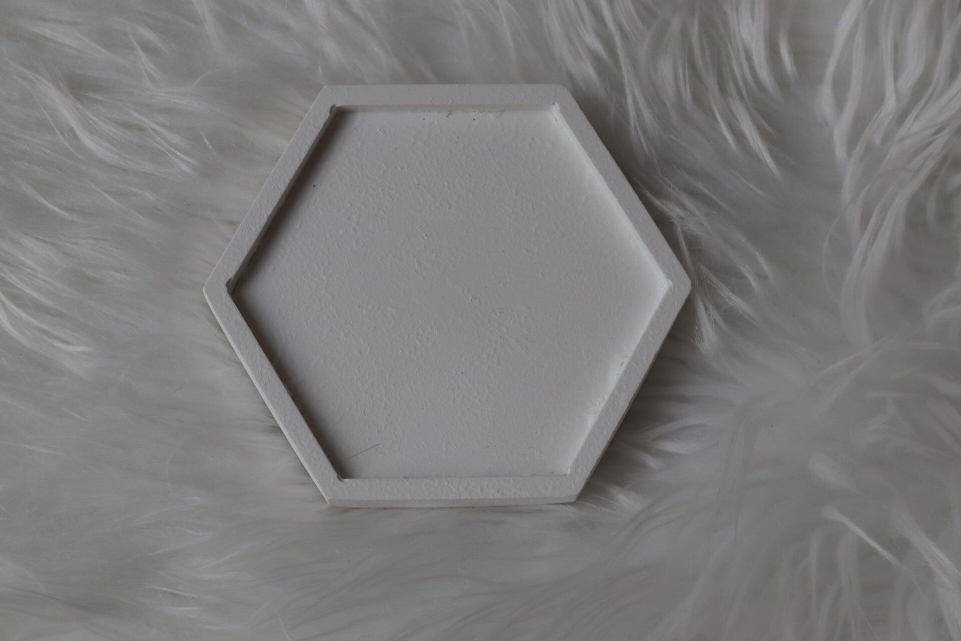 Zeshoekige decoratieve schaal