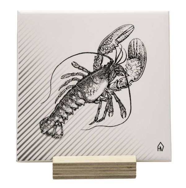 Keramieken onderzetter krab