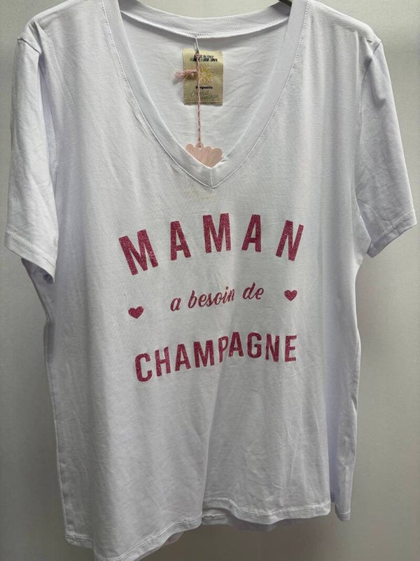 Tee shirt Maman Champagne