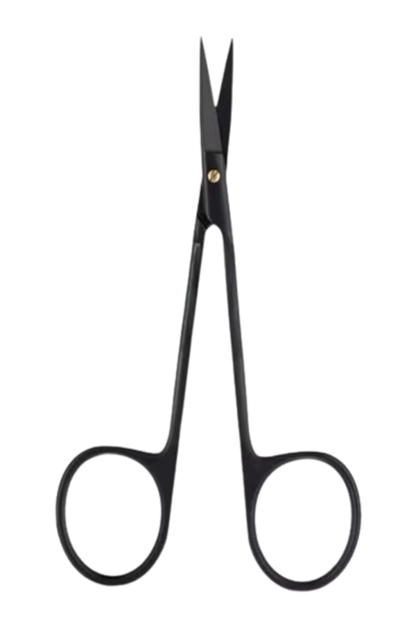 30024S ErgoDenta Iris Scissor, Straight, 11.5cm, Black, Super-cut, TC