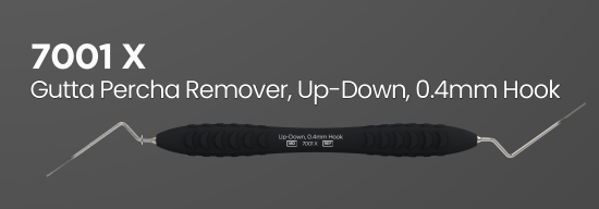 7001X ErgoDenta Gutta Percha Remover, Up-Down, 0.4mm Hook