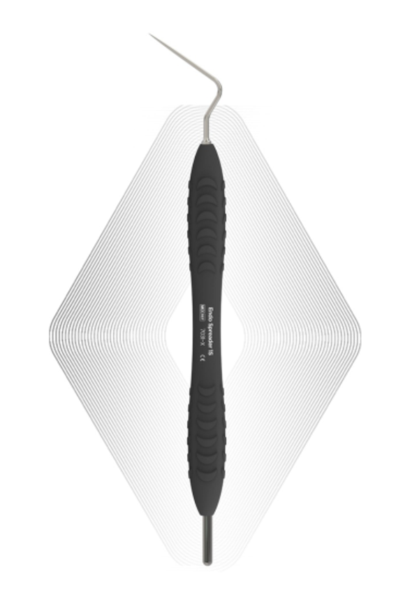 7031X ErgoDenta Endo Spreader- 1S. Black Silicone Ergonomic Handle