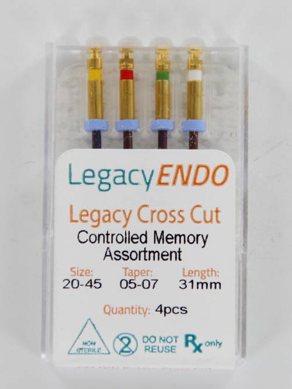 103877 LEGACY ENDO CROSS CUT 31mm ASSORTED (4st.)