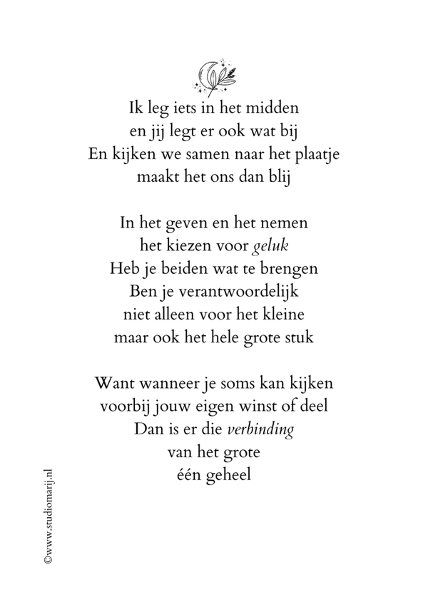 Ik leg iets in het midden (5 stuks A5)