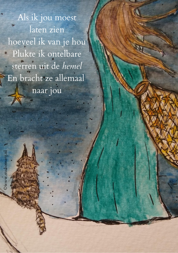 Als ik jou moest laten zien met illustratie (5 stuks A5)