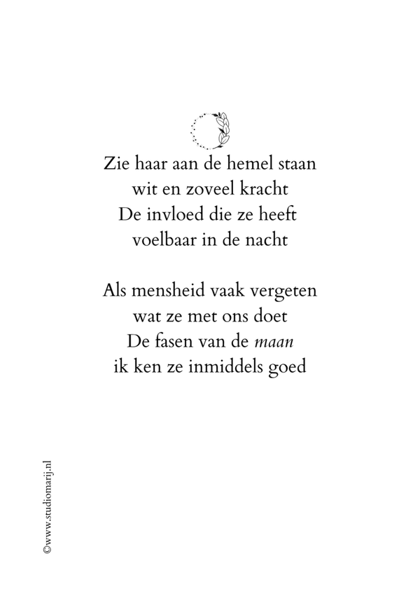 Zie haar aan de hemel staan (5 stuks A5)