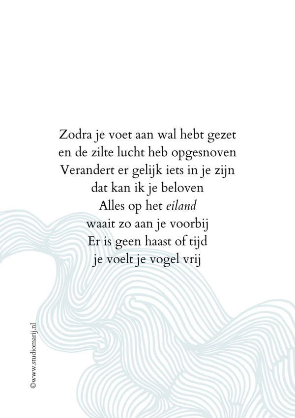 Zodra je voet aan wal hebt gezet (5 stuks A5)