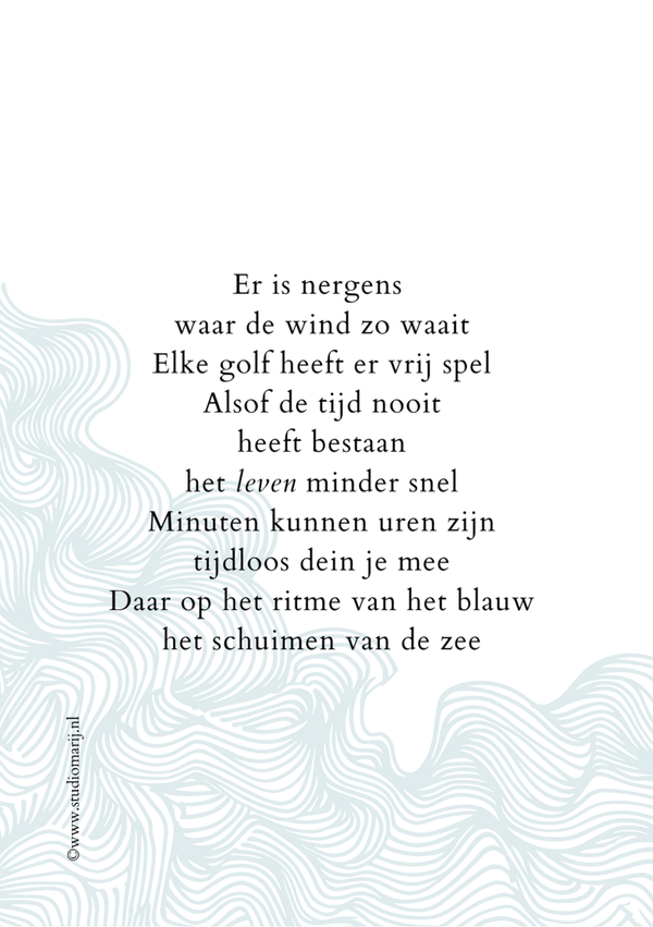 Er is nergens waar de wind zo waait (5 stuks A5)