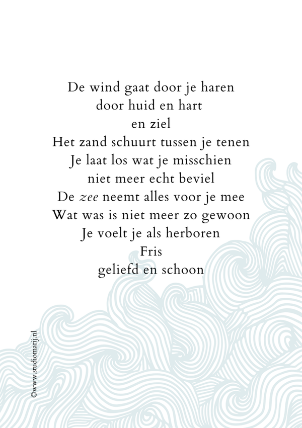 De wind gaat door je haren (5 stuks A5)