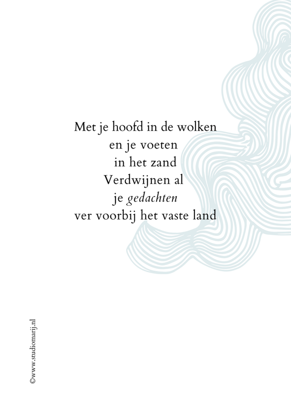 Met je hoofd in de wolken (5 stuks A5)