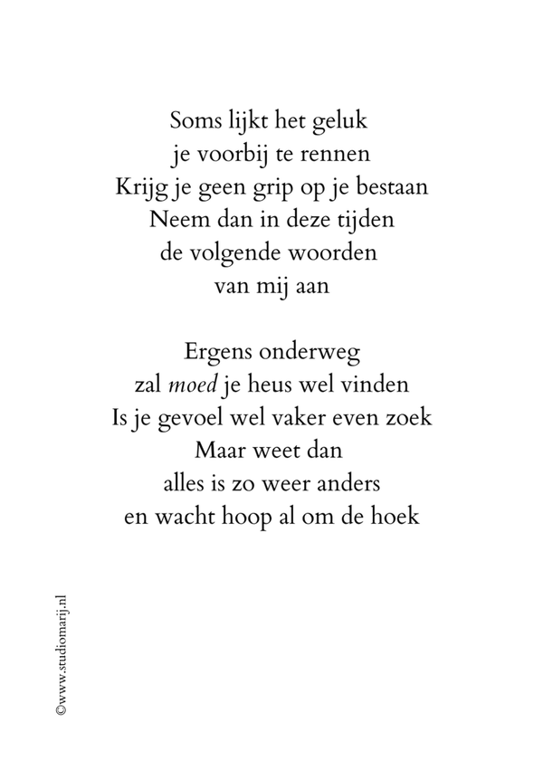 Soms lijkt het geluk je voorbij te rennen (5 stuks A5)
