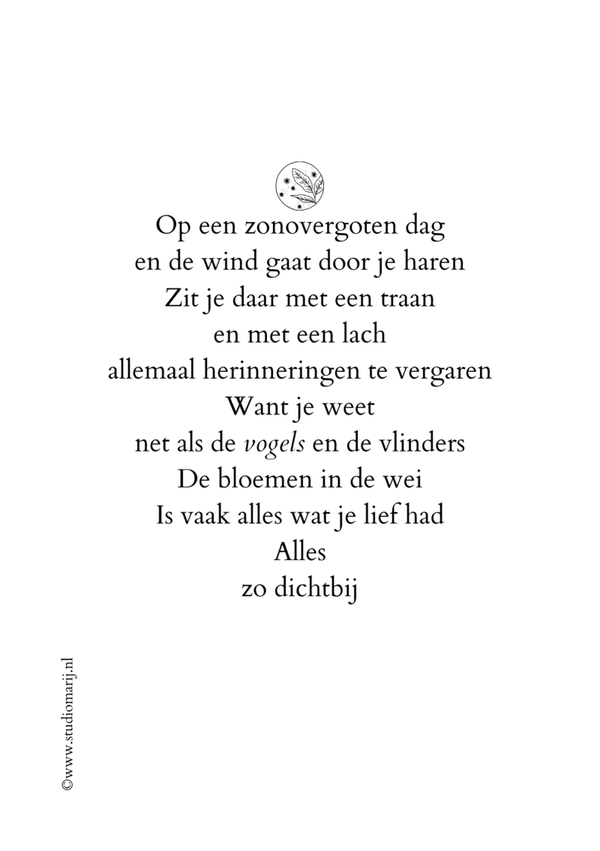 Op een zonovergoten dag (5 stuks A5)