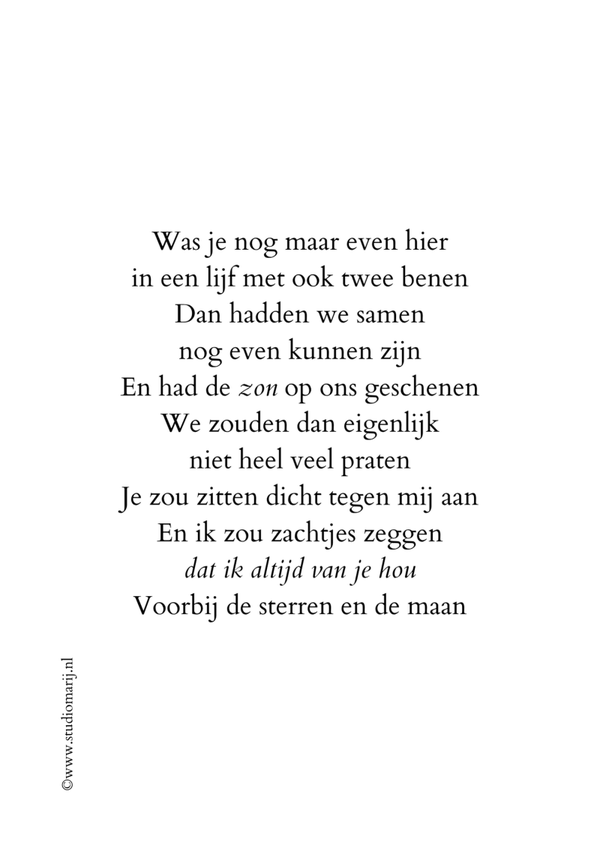 Was je nog maar even hier (5 stuks A5)