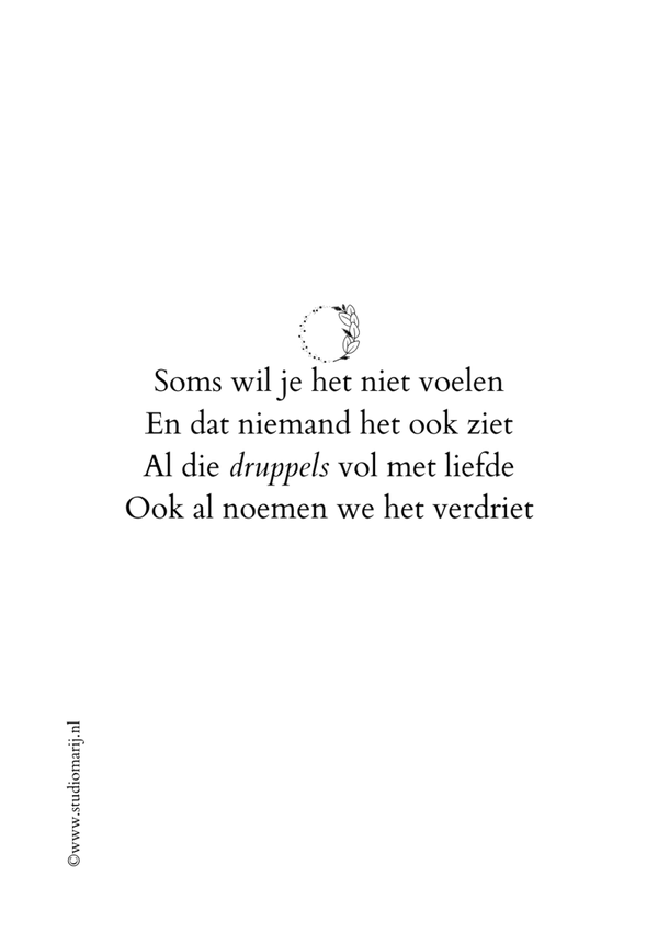 Soms wil je het niet voelen (5 stuks A5)