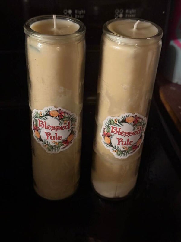 Yule 7 day candles