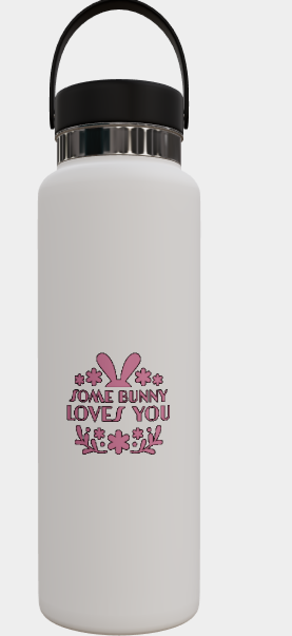 "Bunny" Loves you Easter Sports Bottle