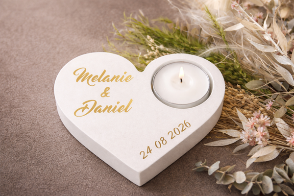 Personalisertes Gastgeschenk "Herz groß"