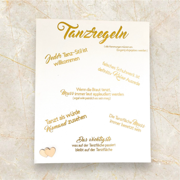 Tanzregeln "Mrs. & Mrs."