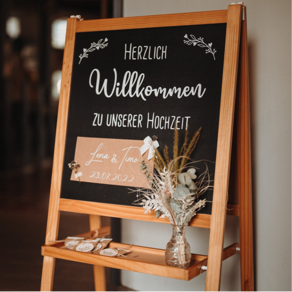 Willkommenstafel "personalisiert"