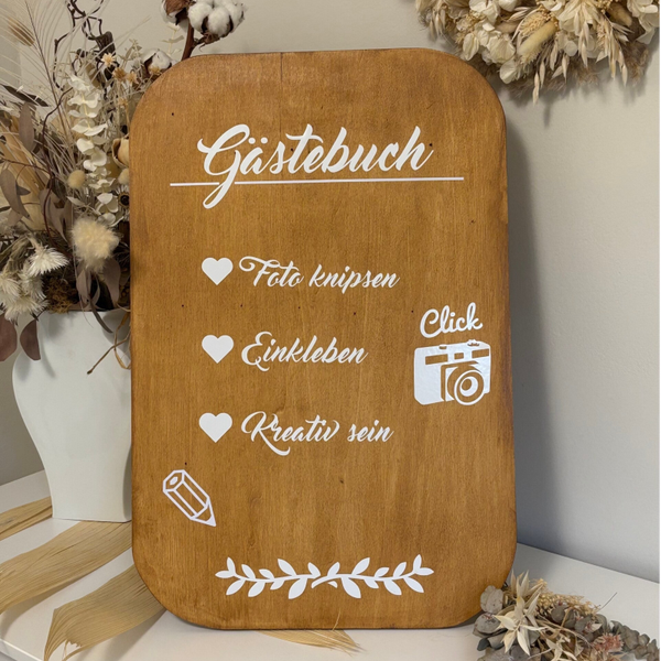 Gästebuch Schild