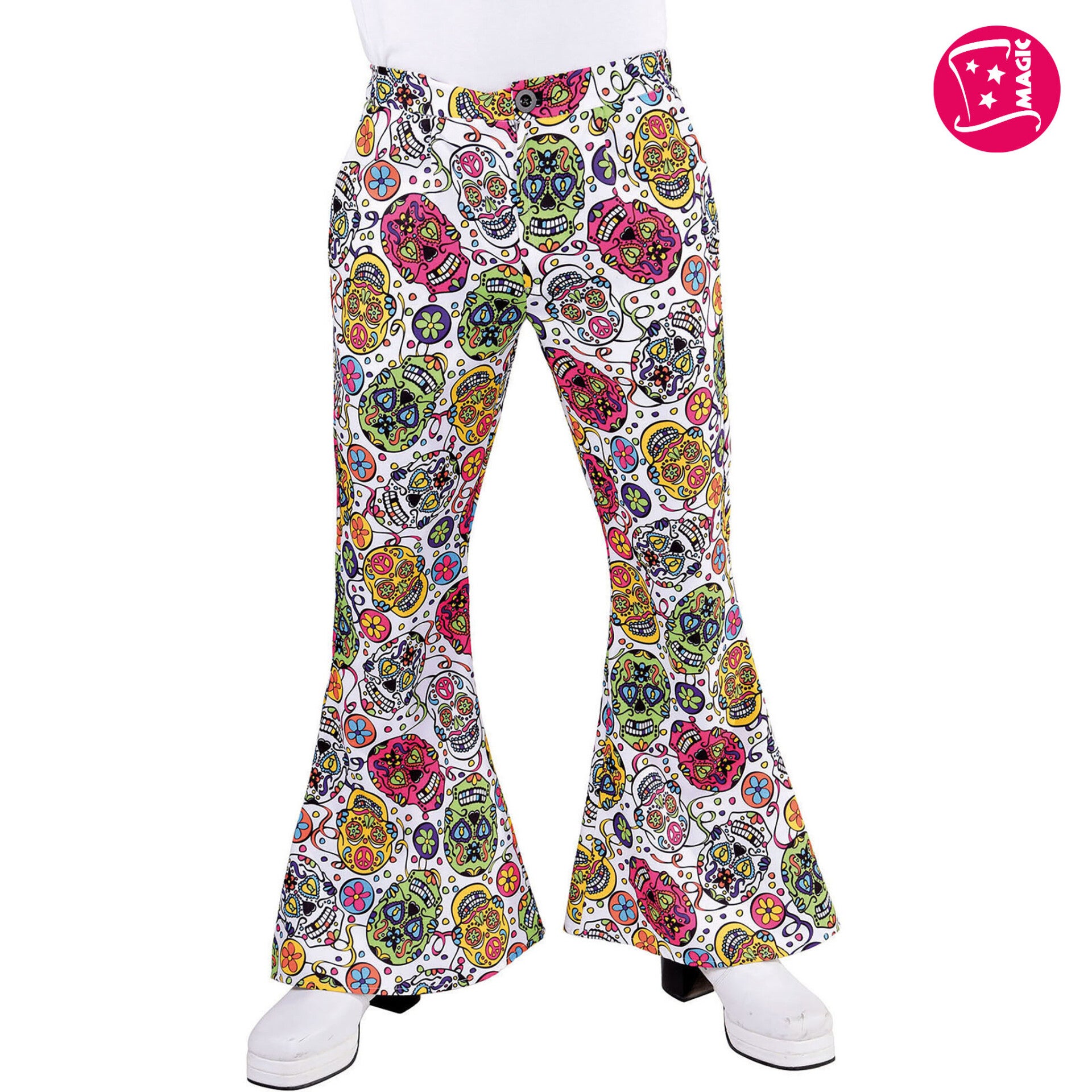 Hippie Broek Day Of The Dead, Maat S = 48