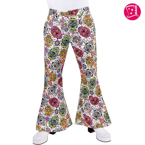 Hippie Broek Day Of The Dead, Maat S = 48