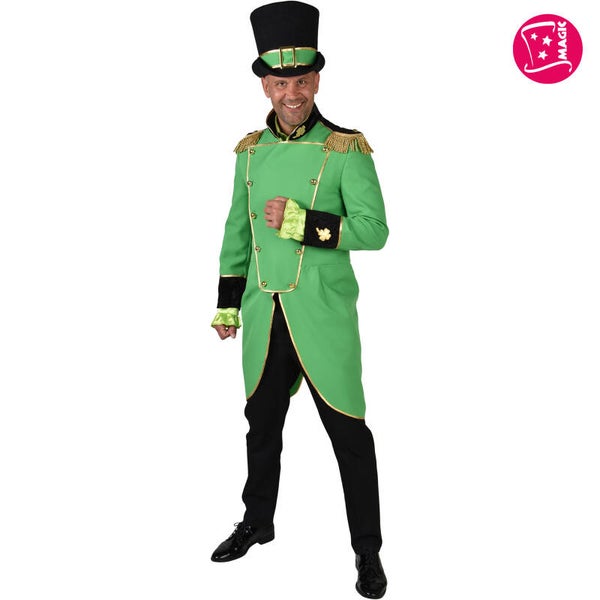 Slipjas groen met Gouden Epauletten, Maat XS = 46