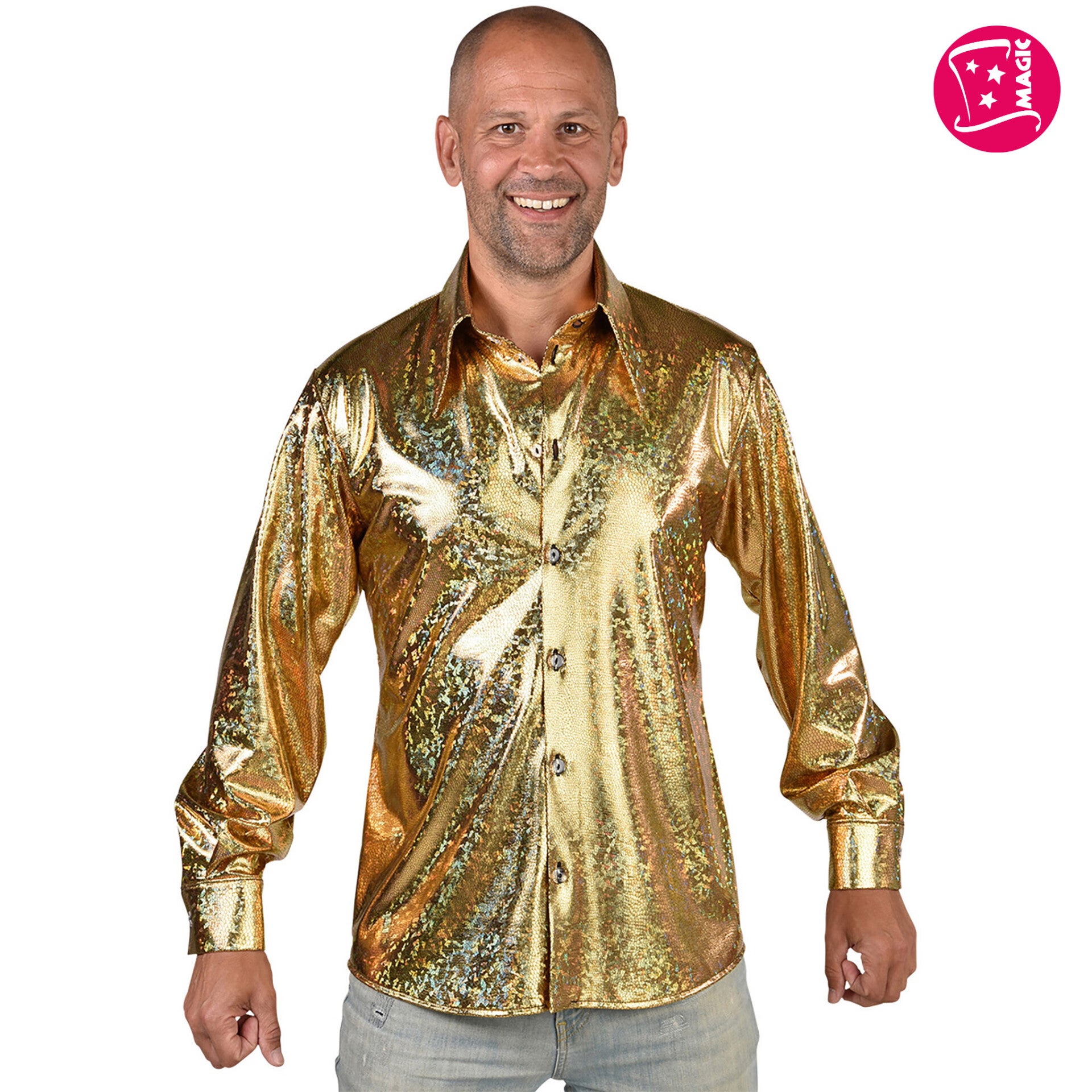 Hemd Hologram Goud