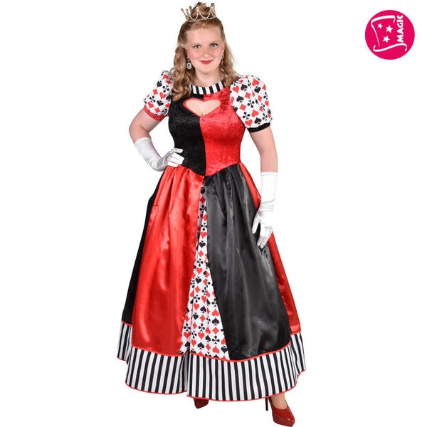 Queen Of Cards Premium Lang jurk