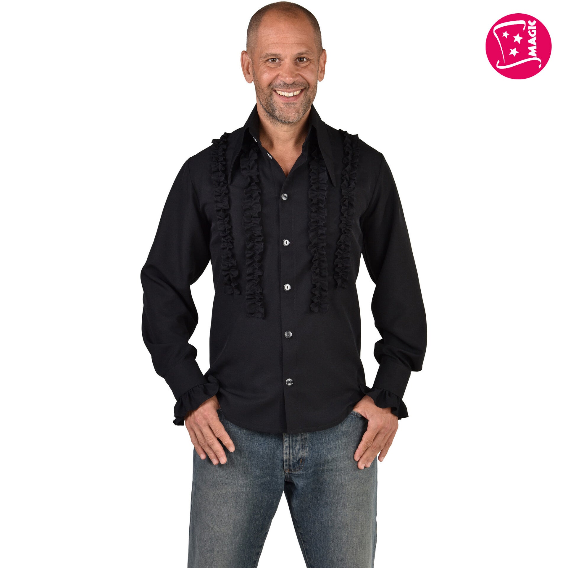 Rouches Hemd Silky, in 5 tinten verkrijgbaar