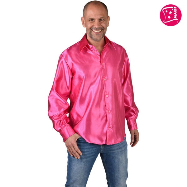 Hemd Satijn Uni Roze