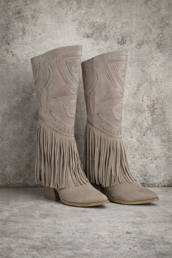 Fringle Western Beige boots