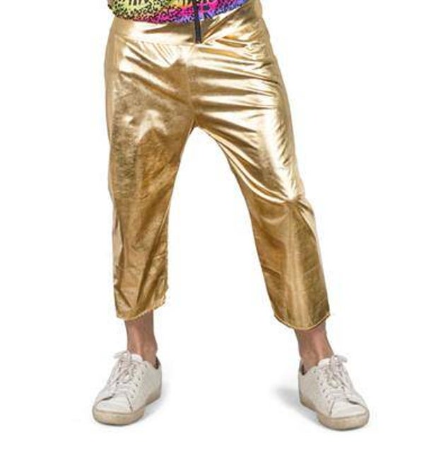 Flashy broek goud unisex