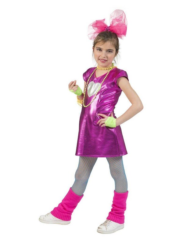 Disco jurkje Love roze