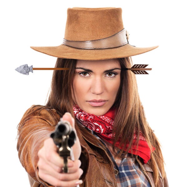 Diadeem Indianen pijl door hoofd