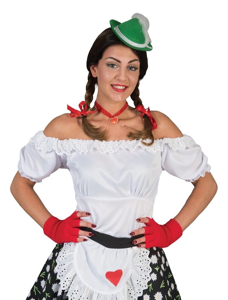 Tiroolse Dirndl shirt wit