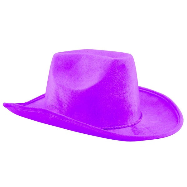 Cowboyhoed fluweel paars