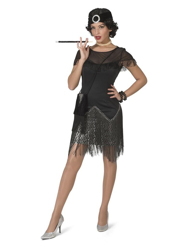 Charleston jurkje Gatsby zwart