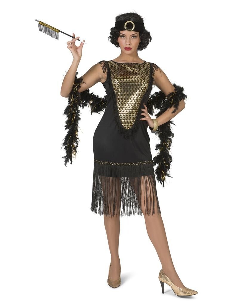 Charleston jurk Gatsby goud