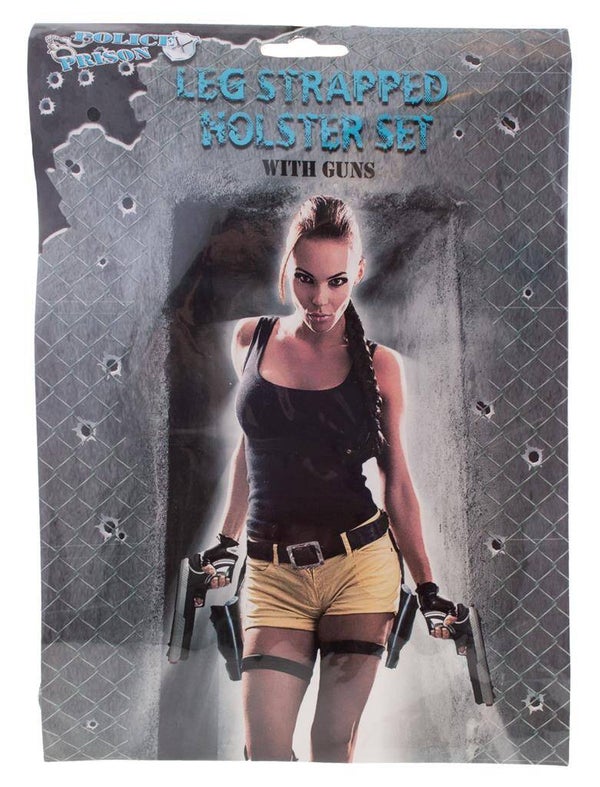 Holster dubbel met 2 pistolen pvc
