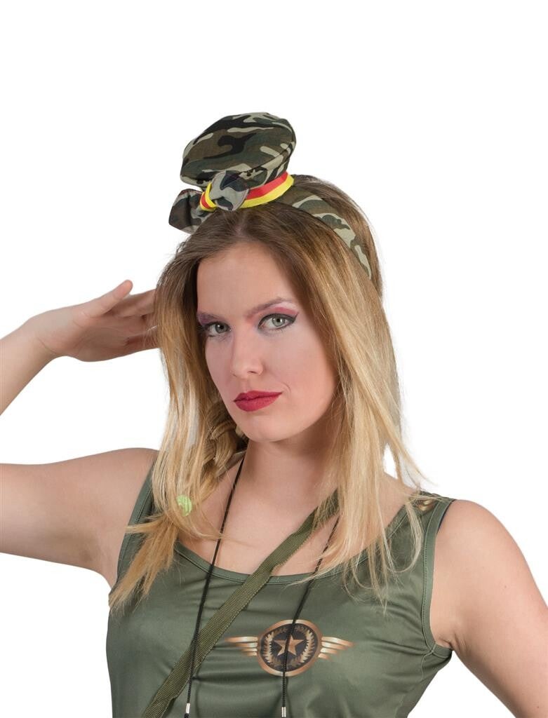 Mini hoedje leger met diadeem