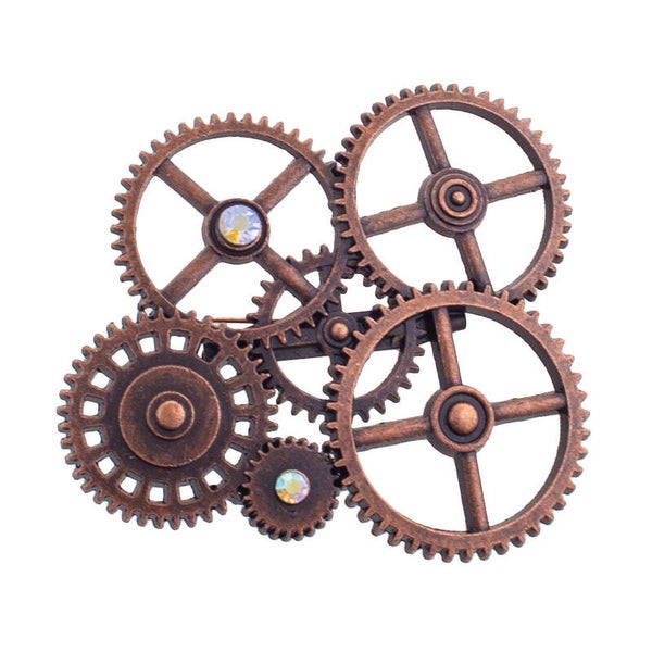 Broche steampunk (haarversiering voor pruik)
