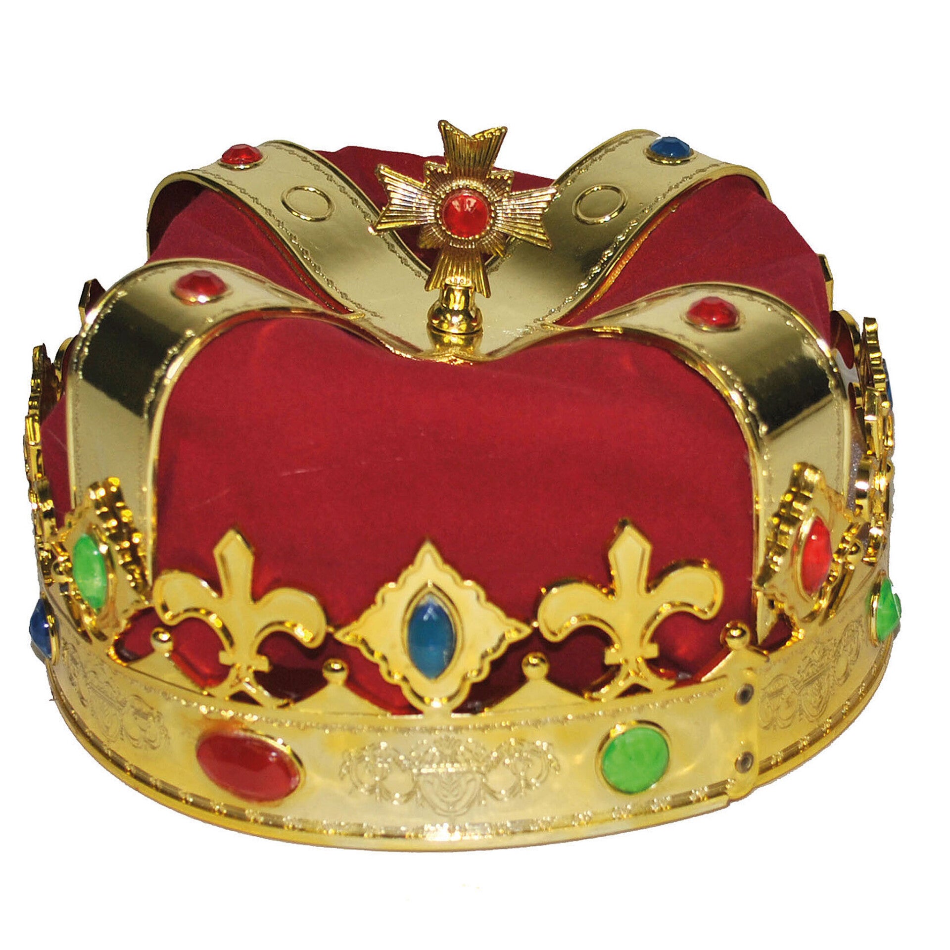 Kroon koning met rode stof
