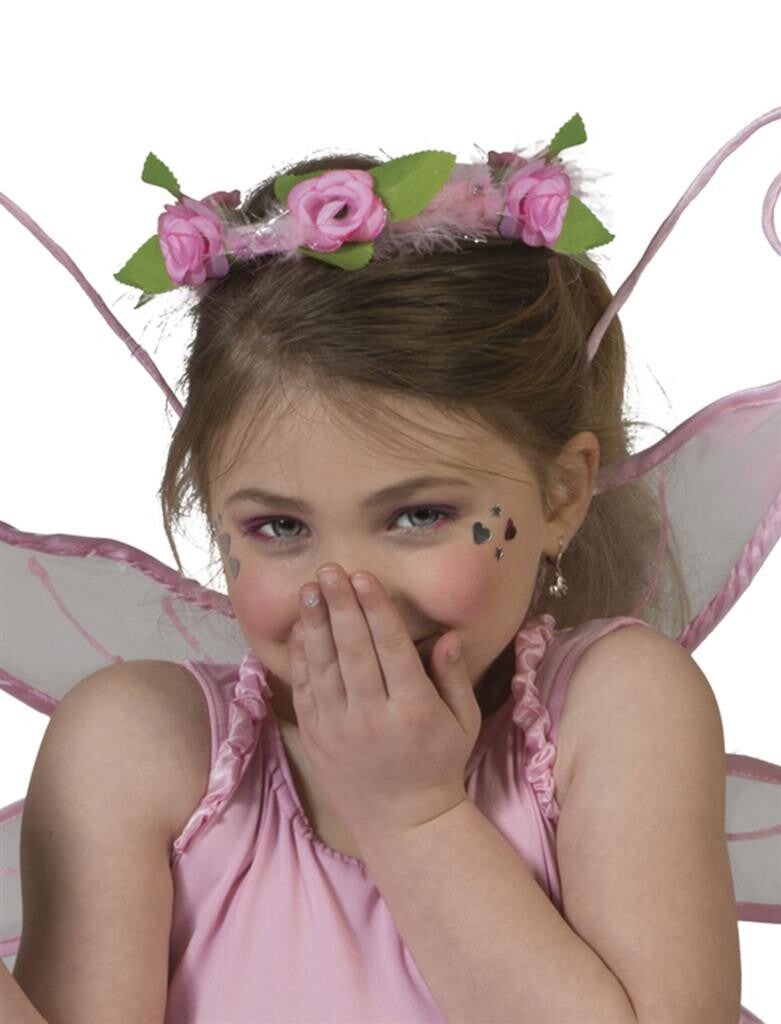 Tiara met rozen, assorti roze of wit